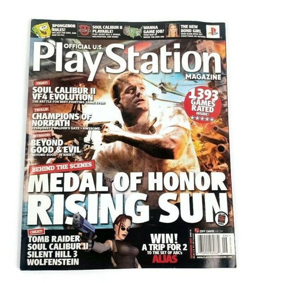 PlayStation Magazine Metal Of Honor 03' Issue 72 INCLUDES DEMO DISC *MINOR WEAR - Picture 1 of 14